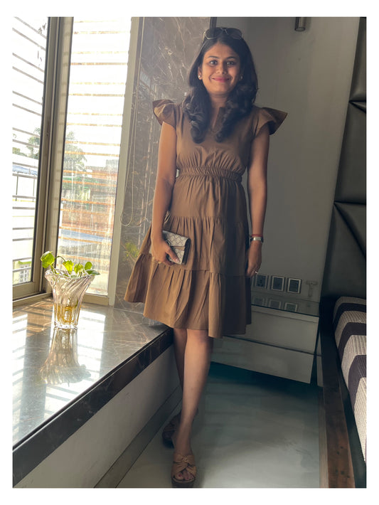 Beaming Brown Dress